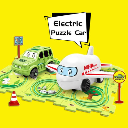 Puzzle Electric Car Railroad